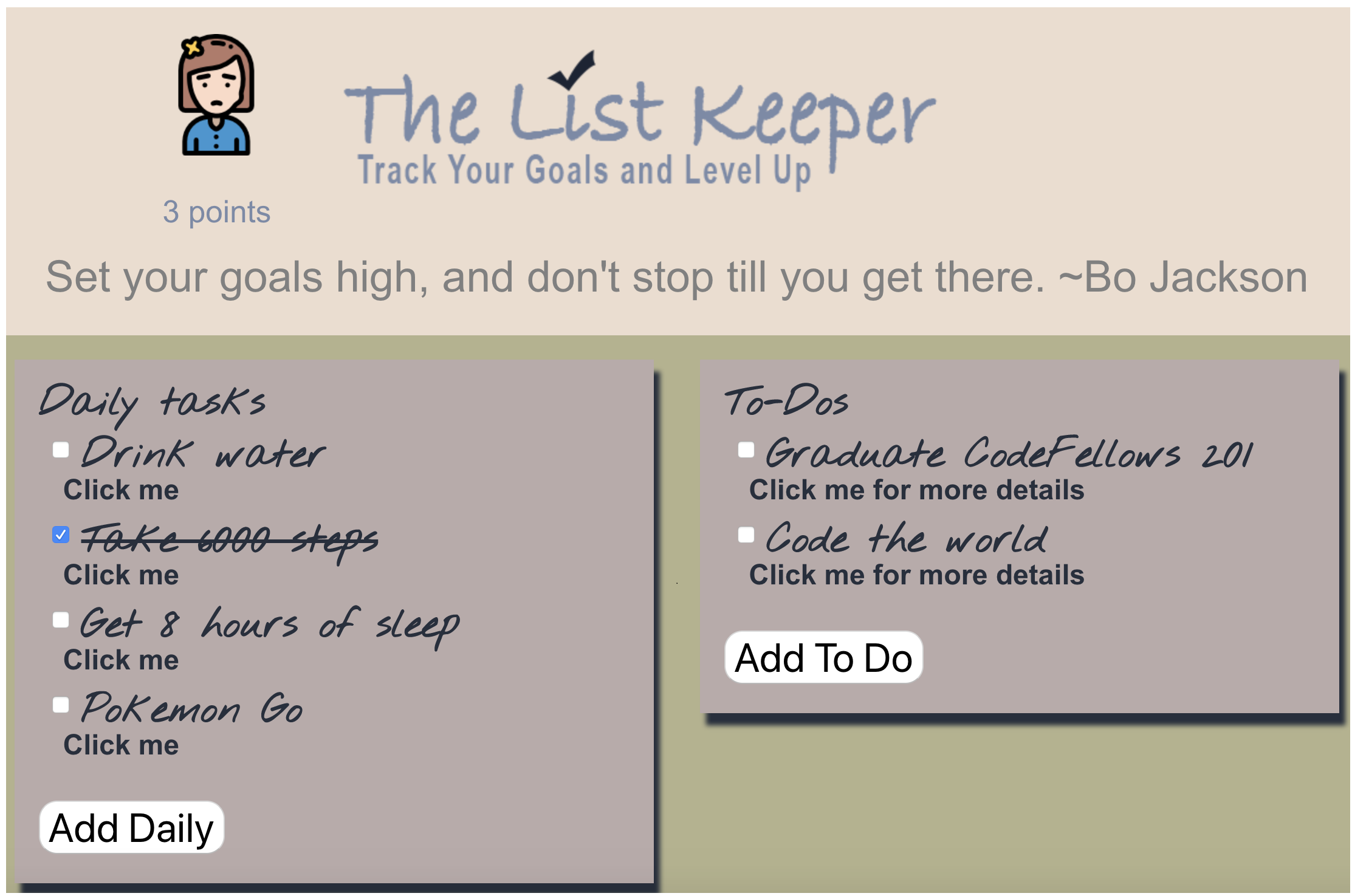 An image and link to the List Keeper project.